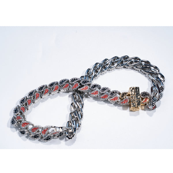 Yin-Yang black and red chain
