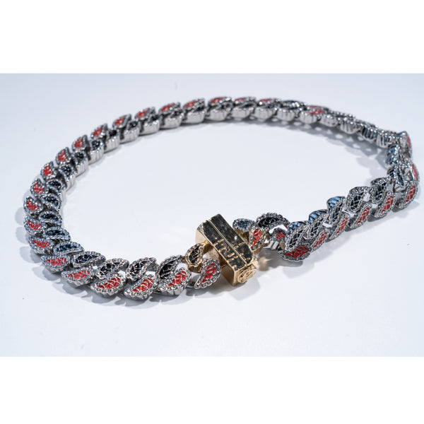 Yin-Yang black and red chain