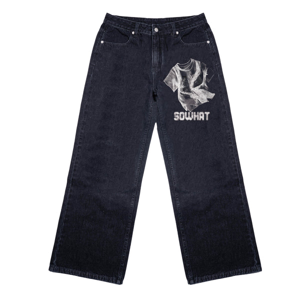 Big straight black jeans