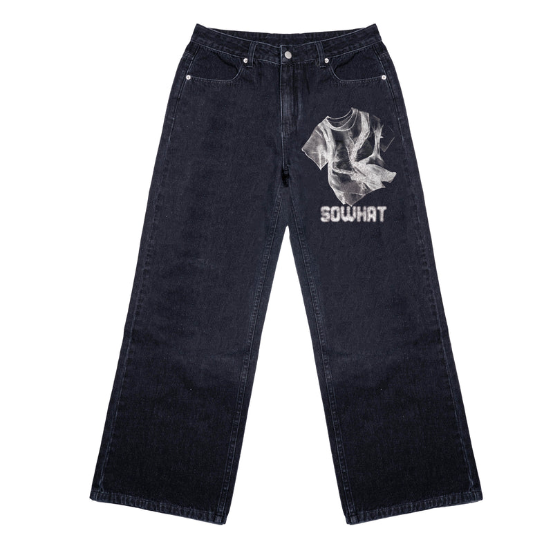 Big straight black jeans