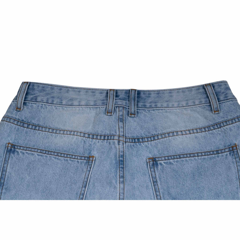 Frosted denim jeans