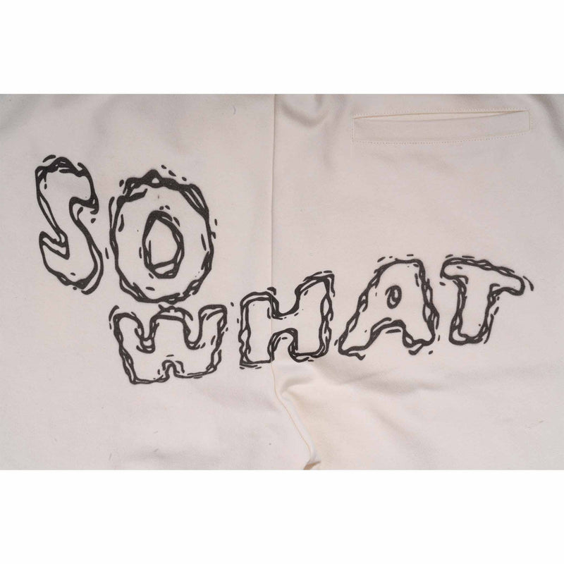 Straight wide-leg sweatpants with snake element