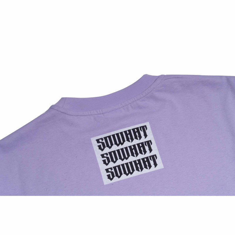 "Po Shi Zhi Ming" faux two-piece T-shirt