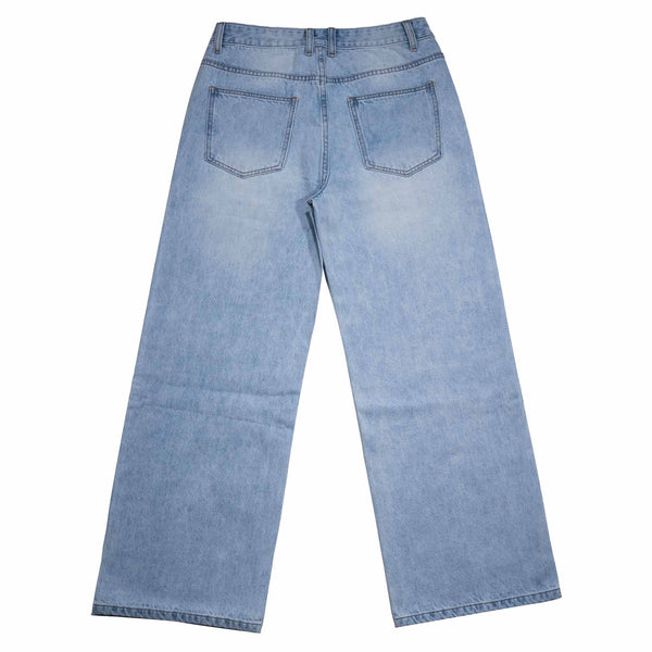 Frosted denim jeans