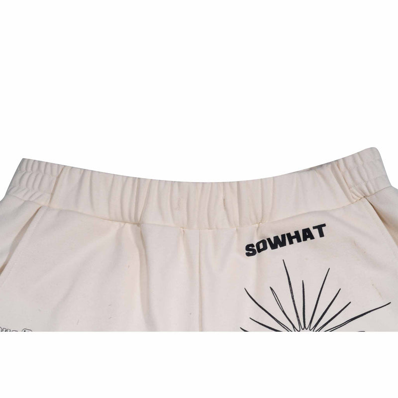 Straight wide-leg sweatpants with snake element