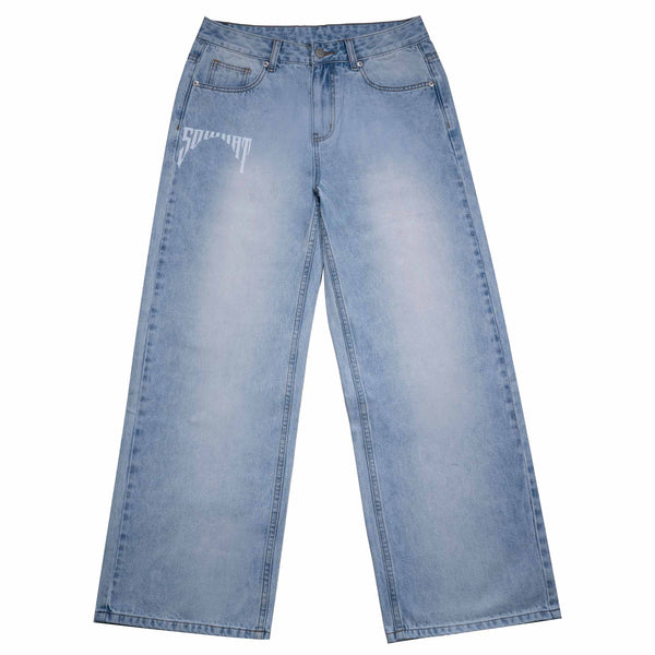 Frosted denim jeans