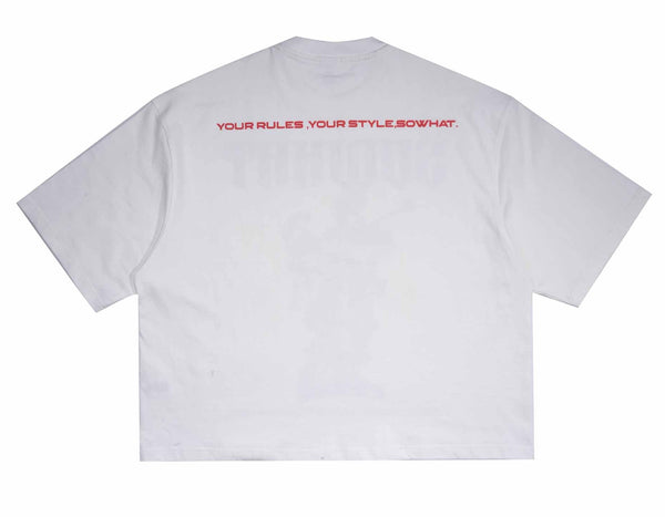 "Guardian Angel with Staff" loose fit short-sleeved T-shirt