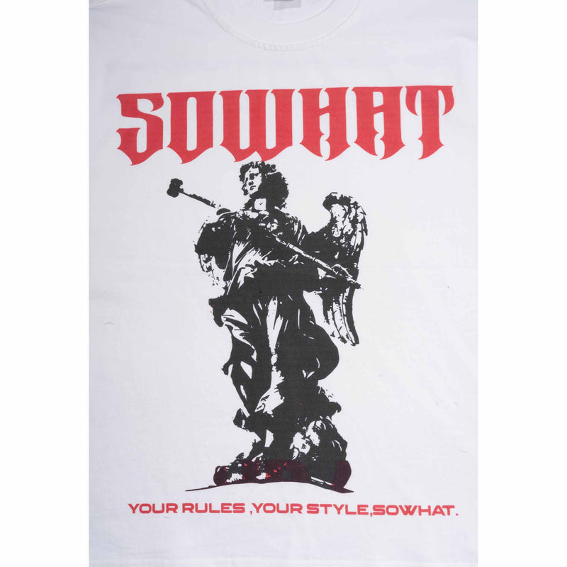 "Guardian Angel with Staff" loose fit short-sleeved T-shirt