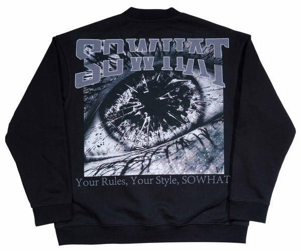 "Breaking Vision Inscription" round-neck sweatshirt