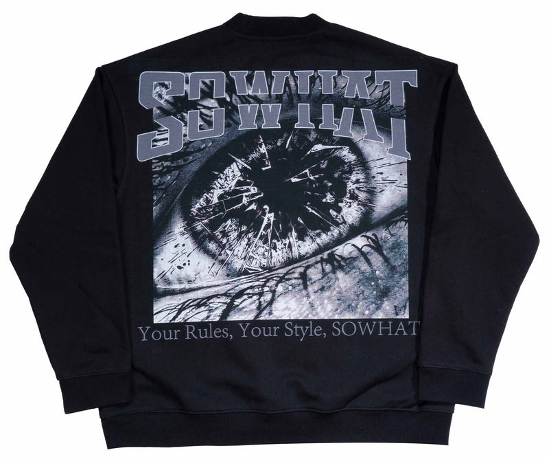 "Breaking Vision Inscription" round-neck sweatshirt