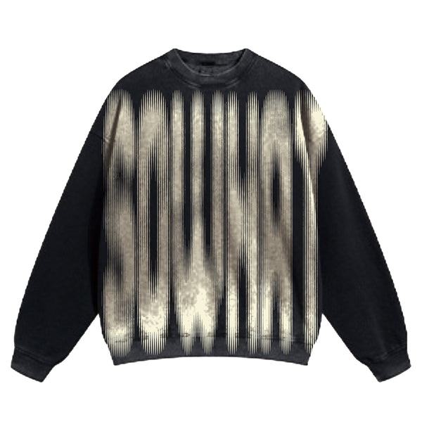Washed crew neck sweatshirt