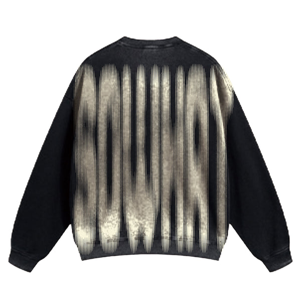 Washed crew neck sweatshirt