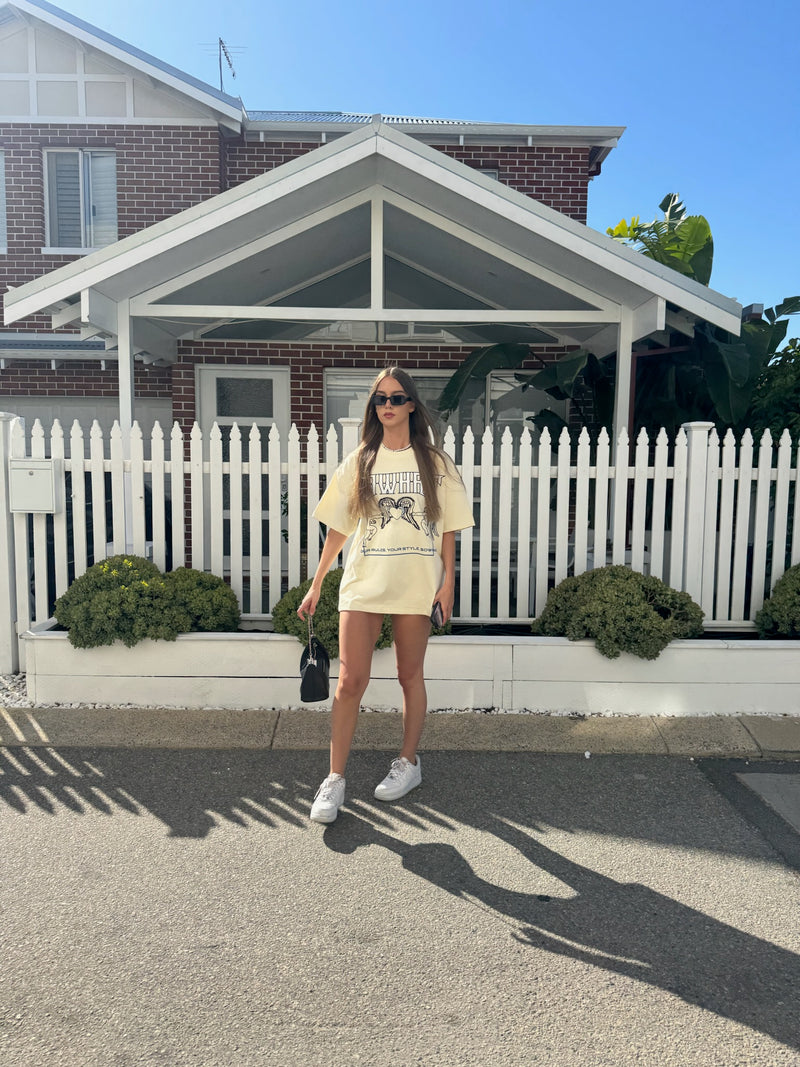 "Heart and Wings Connected" loose T-shirt