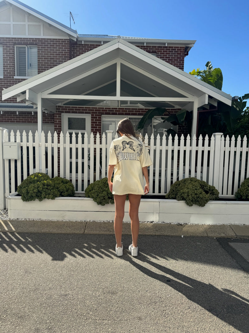 "Heart and Wings Connected" loose T-shirt