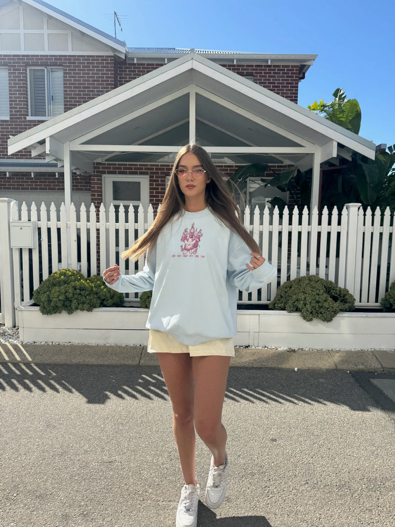 Round neck sweatshirt
