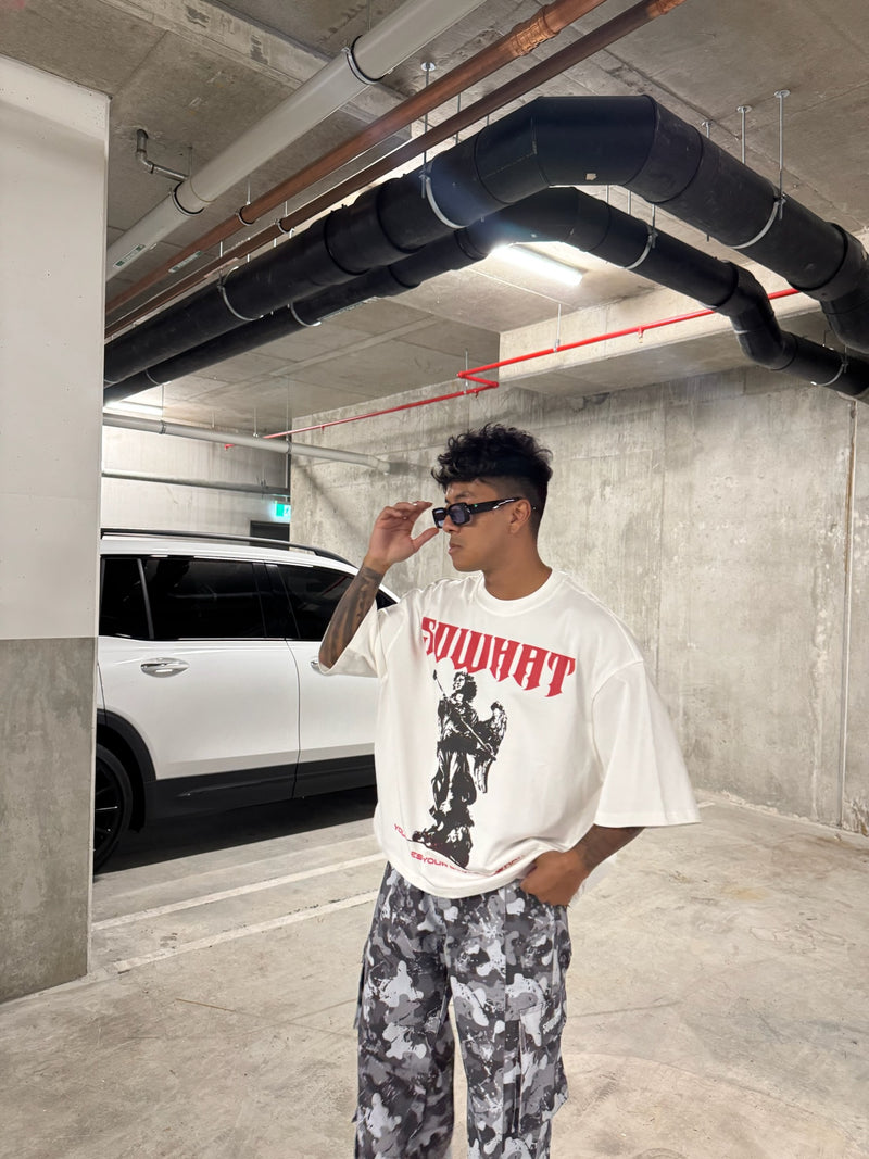 "Guardian Angel with Staff" loose fit short-sleeved T-shirt