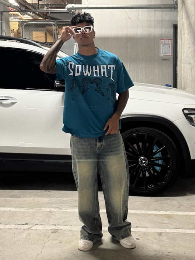 "Heart and Wings Connected" loose T-shirt