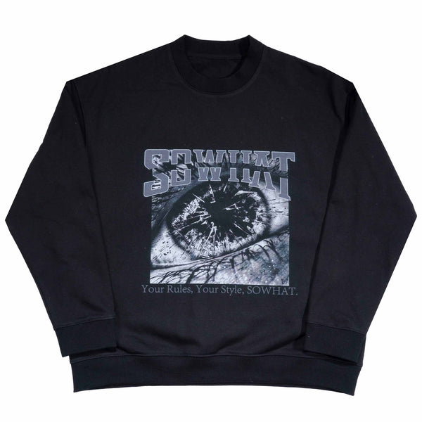 "Breaking Vision Inscription" round-neck sweatshirt