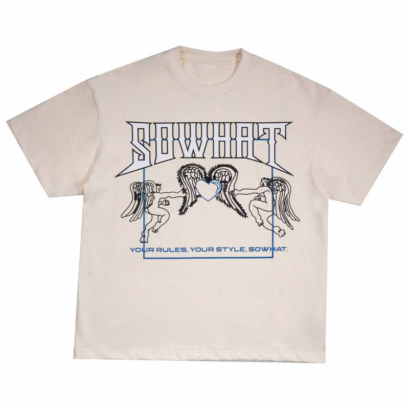 "Heart and Wings Connected" loose T-shirt