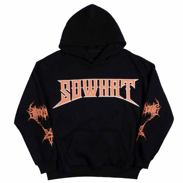 Patterned hooded sweatshirt